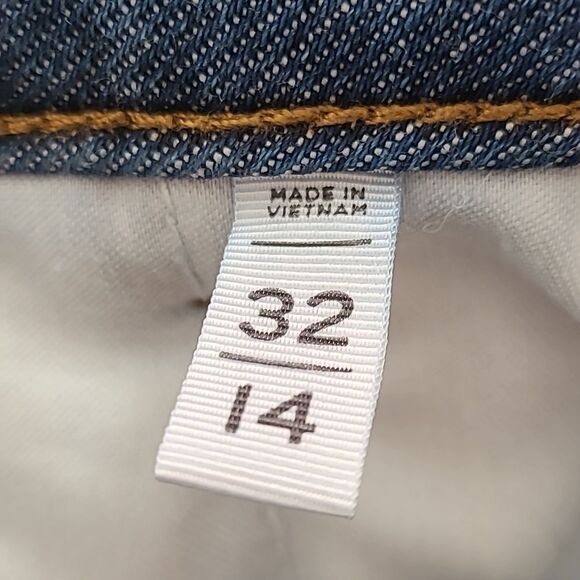 Loft High Rise Palazzo Jeans in Dark Rinse Size 32 - Picture 11 of 14